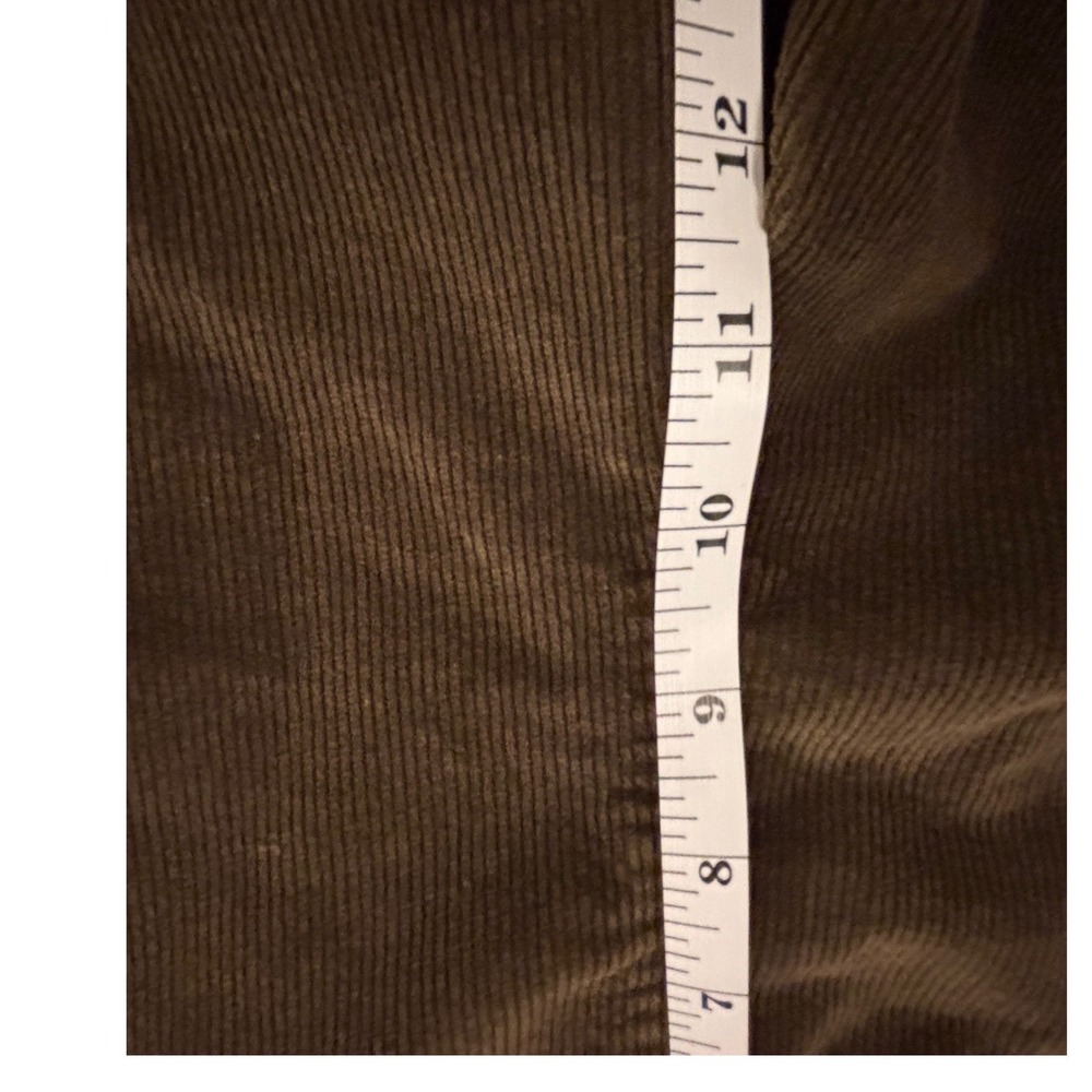 Pilcro Anthropologie Brown Corduroy Wide Leg Elastic Waist Chocolate Trousers M - Picture 11 of 12